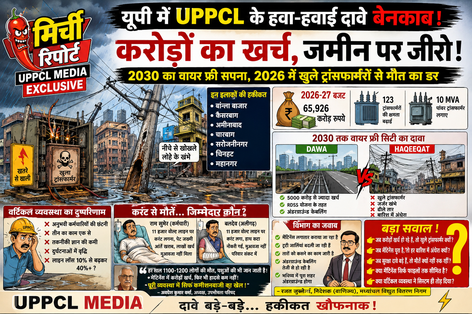 करोड़ों का मेंटिनेंस, हजारों की मौतें! आखिर बिजली विभाग की जवाबदेही कब तय होगी?