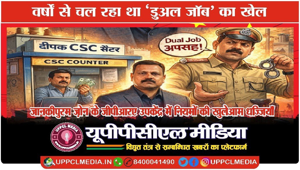 जानकीपुरम ज़ोन के जीपीआरए उपकेंद्र में नियमों की खुलेआम धज्जियाँ, वर्षों से चल रहा था ‘डुअल जॉब’ का खेल
