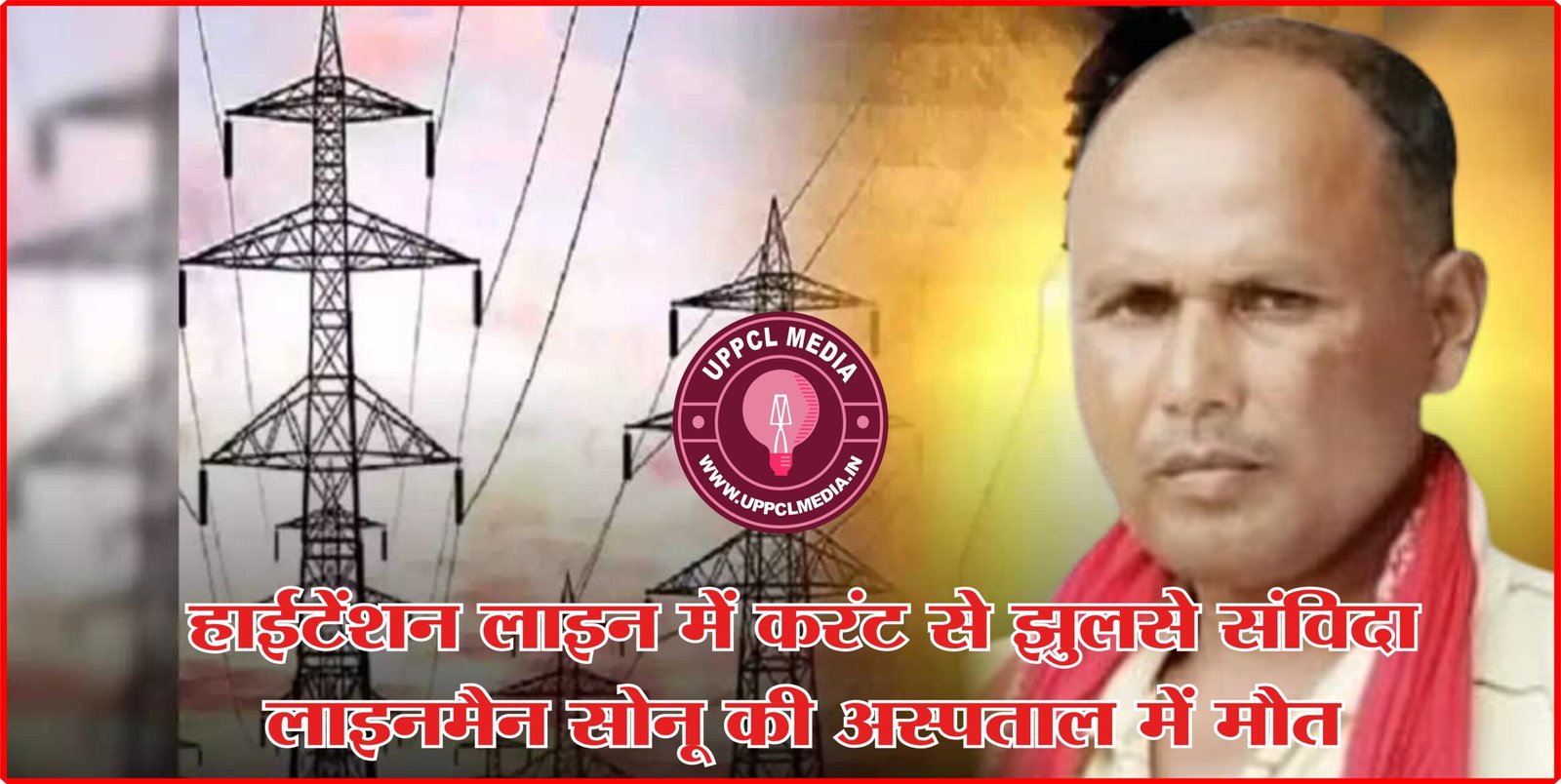 हाईटेंशन लाइन में करंट से झुलसे संविदा लाइनमैन की अस्पताल में मौत
