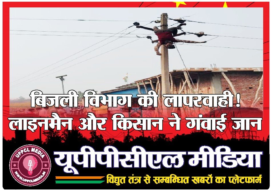 बिजली विभाग की लापरवाही!..लाइनमैन और किसान ने गंवाई जान